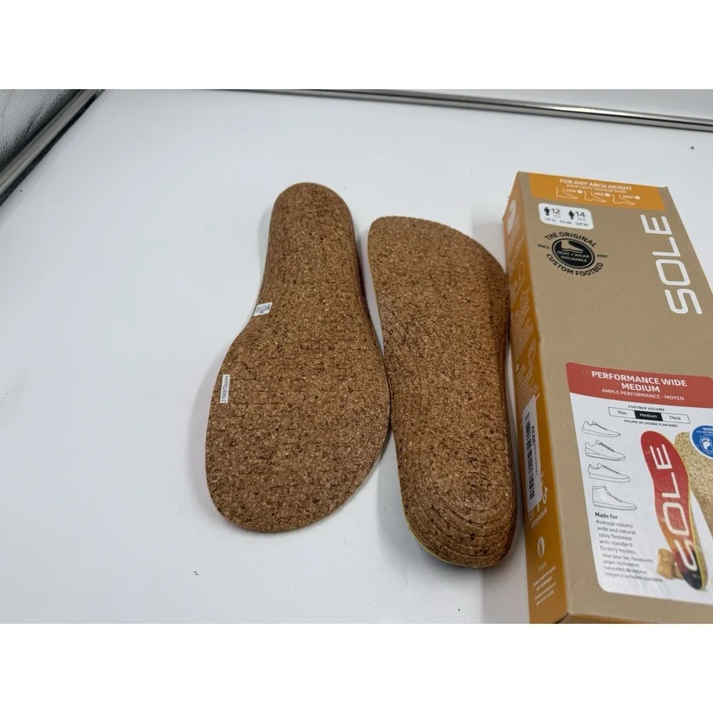 Sole Performance Thin NEW! Corkbed‎ Insoles M 12 /W 14